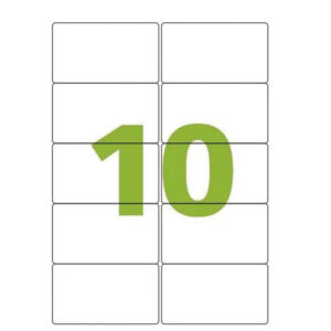 Etiqueta INK Maxprint A4350 55,8mm x 99mm 100 Folhas Branca