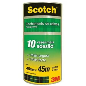 Fita Adesiva de Empacotamento Transparente Scoth 3M 5802 - 45mm x 45m