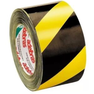 Fita Demarcação Plástica Sem Adesivo para sinalização de área Adelbras 70mm x 100m