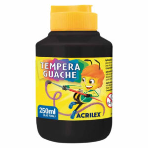 Tinta Guache 250 Ml Preto Acrilex