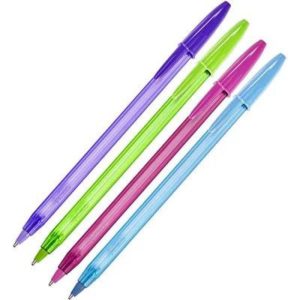 Caneta Esferográfica BIC Cristal Fashion 4 cores ponta média 1.2mm