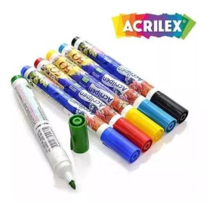 Caneta para Tecido Acrilex Acrilpen 520 - Preto
