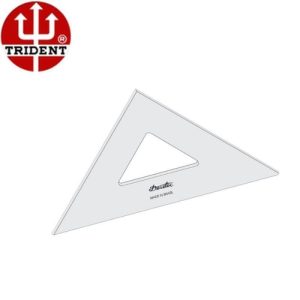 Esquadro Acrílico 2MM Ref 2532 ( 45º/45º/90º) Trident