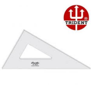 Esquadro Acrílico 2MM Ref 2632 (30º/60º/90º) Trident
