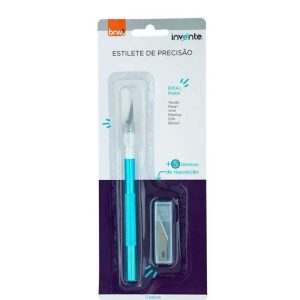 Estilete de Precisão Invente com 5 lâminas de reposição