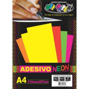 Etiqueta Adesiva A4 Neon 20 folhas Off Paper