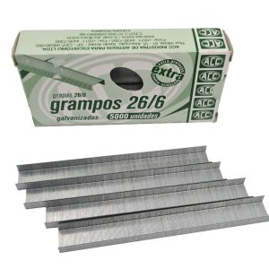 Grampo ACC Galvanizado 5000 Unidades Grapas 26/6