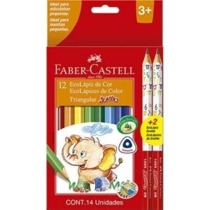 Lápis de Cor com 12 Jumbo Longo 125012 Faber