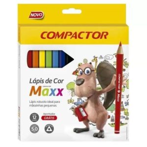 Lápis de Cor com 12 Jumbo Maxx Compactor