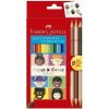Lápis de Cor com 12+3 Caras e Cores Faber