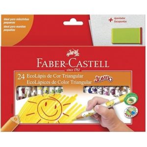 Lápis de Cor com 24 Faber Jumbo ECO 123024AP