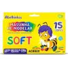 Massa Modelar Soft 15 cores Acrilex