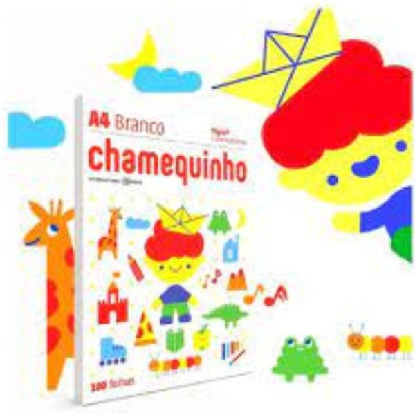 Papel Sulfite A4 Chamequinho 100 Folhas Branco 75gr 210mm x 297mm - Imagem 3