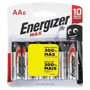 Pilha Energizer Max Alcalina AA 6x1
