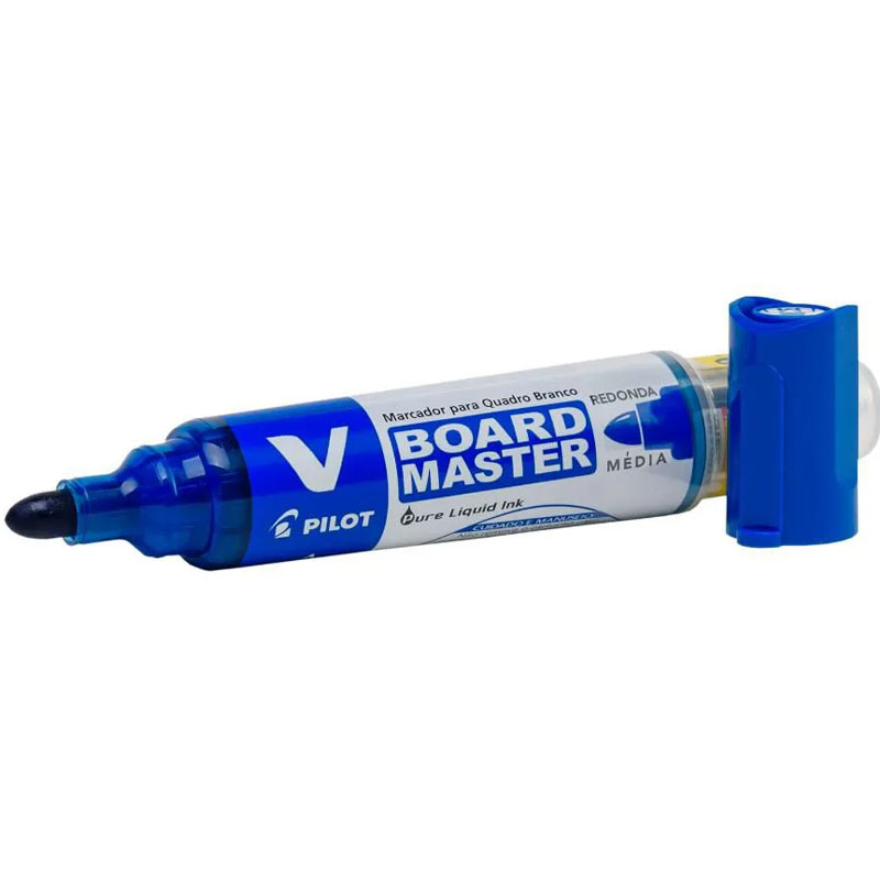 Caneta Marcador Para Quadro Branco Recarregável WBMA Pilot Azul - Imagem 2