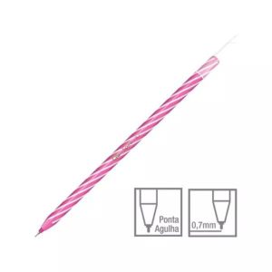 Caneta Esferográfica CIS Spiro 0,7MM Rosa