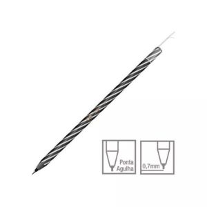 Caneta Esferográfica CIS Spiro 0,7MM Preta