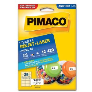 Etiqueta Laser A5 Q-1837 Pimaco