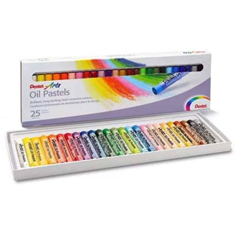 Giz Pastel Oleoso 25 Cores PHN-25 Pentel - Imagem 2