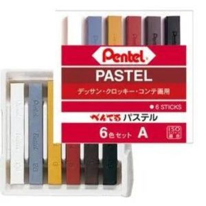Giz Pastel Seco 06 cores GA-6 Pentel 6A