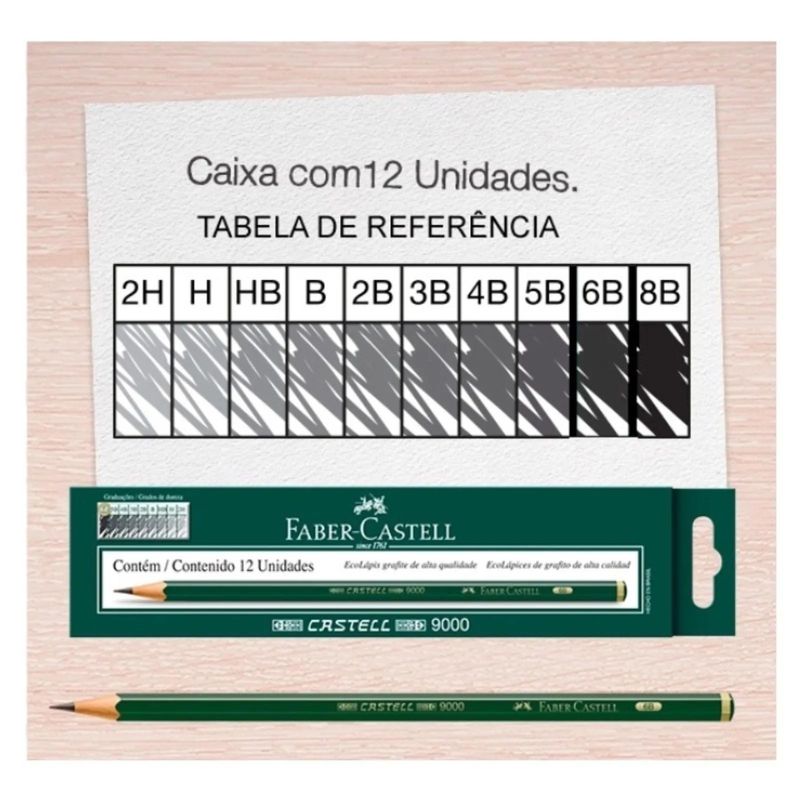 Lápis Escrever Faber Regente 8B Unidade - Imagem 3