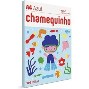 Papel Sulfite A4 210x297 100 folhas Chamequinho Azul