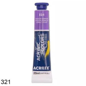 Tinta Acrílica Tela 20ML Ref 13123 Acrilex Violeta Cobalto