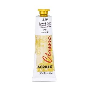 Tinta Óleo Tela 20ML 14123 Oil Classic Acrilex Branco de Titânio