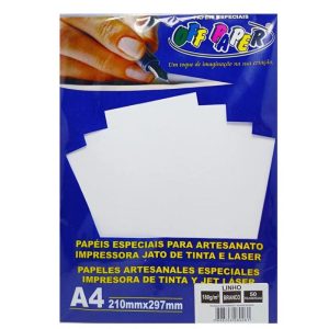 Papel Impressão Linho 180gr 50 folhas Off Paper