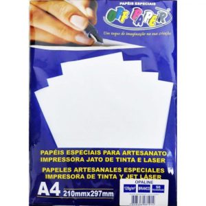 Papel Impressão Opaline 180gr 50 folhas Off Paper
