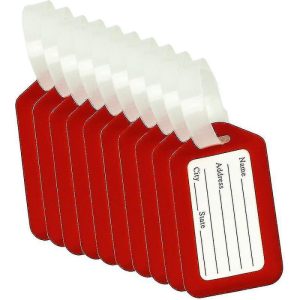 Etiqueta Identificadora de Bagagem Vermelha Unidade