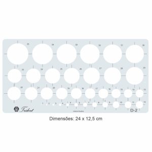 Gabarito D-1 Circulografo Trident