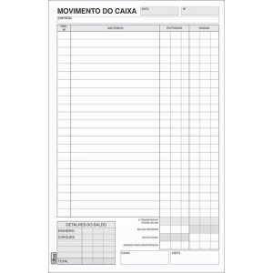 Movimento Caixa 1/4 146MMx204MM 100 folhas Tilibra