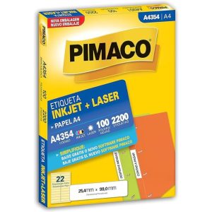 Etiqueta Laser A4354 100folhas Pimaco