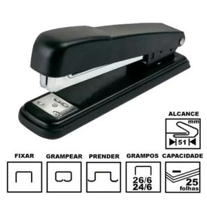 Grampeador Tilibra G105 para 25folhas Metálico