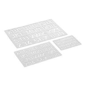 Kit Normografo com 03 Réguas Maxcril