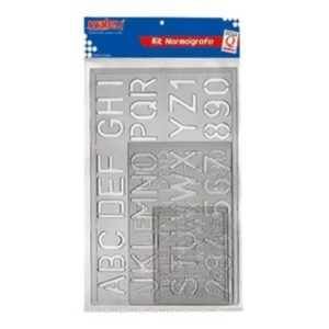 Kit Normografo com 03 Réguas Maxcril