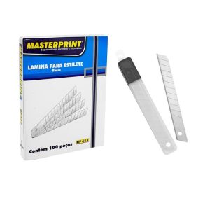 Lamina para Estilete Estreita 9MM Masterprint Unidade