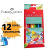 Lápis de Cor com 12 Aquarelável 120212G Faber