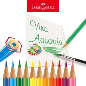 Lápis de Cor com 48 Aquarelável Faber Castell