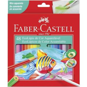 Lápis de Cor com 48 Aquarelável Faber Castell