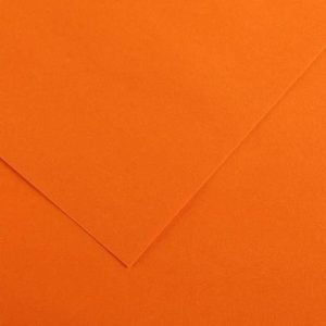 Papel Vivaldi 185gr A4 25folhas Canson Laranja