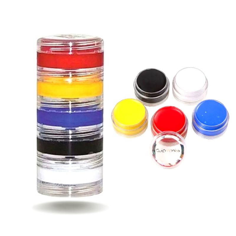 Tinta Facial Cremosa kit 5 cores Cor&Art - Imagem 2