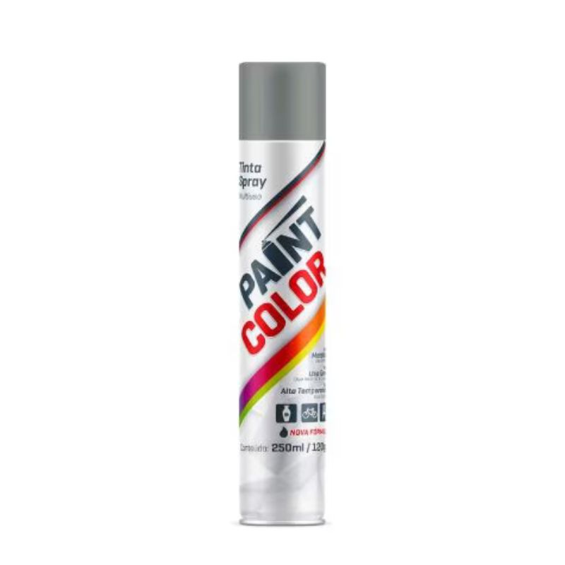 Tinta Spray 250ML Metálica Prata Paint Color