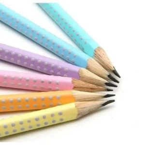 Lápis Escolar Faber 2001 Grip Mix Tons Pastel Amarelo