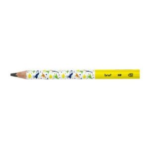 Lápis Escrever BRW Jumbo Raptors Magic Triangular Amarelo