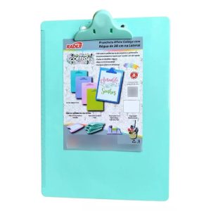 Prancheta Plástica OF C/ Régua Color Radex Verde