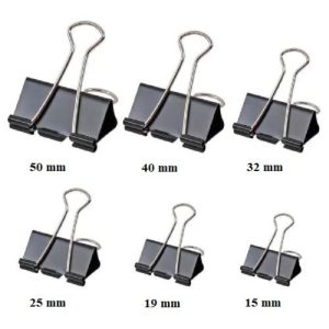 Prendedor de Papel 32MM Colorido BRW Amarelo