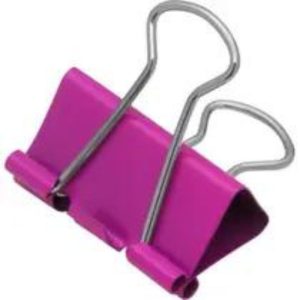 Prendedor de Papel 32MM Colorido BRW Rosa