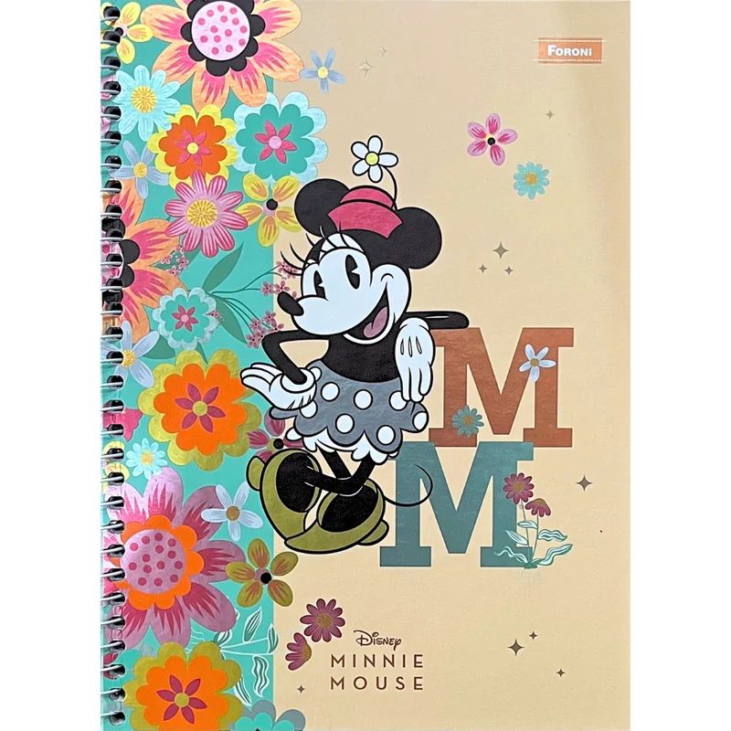 Caderno CD Coleg 1M 80fls Minnie Vintage Foroni